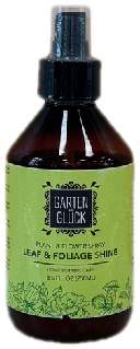 Sprühflasche Bio Blattglanzspray mit grünem Etikett
